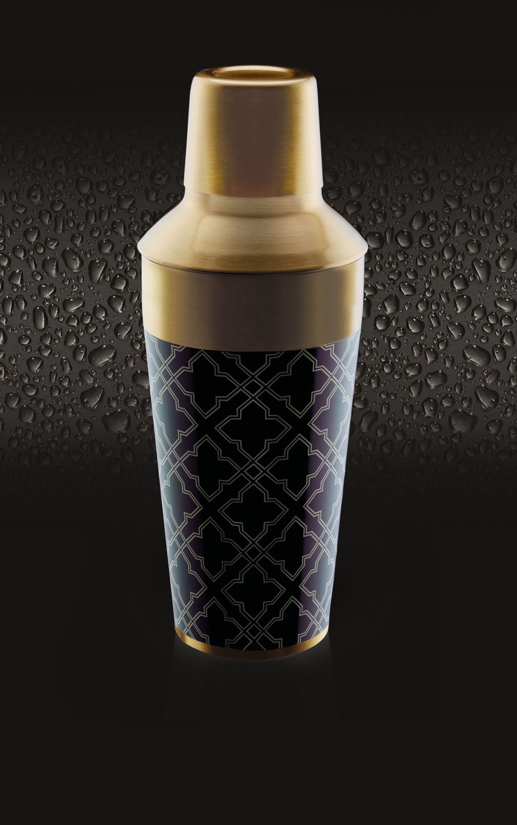 BarCraft Art Deco Cocktail Shaker 650ml