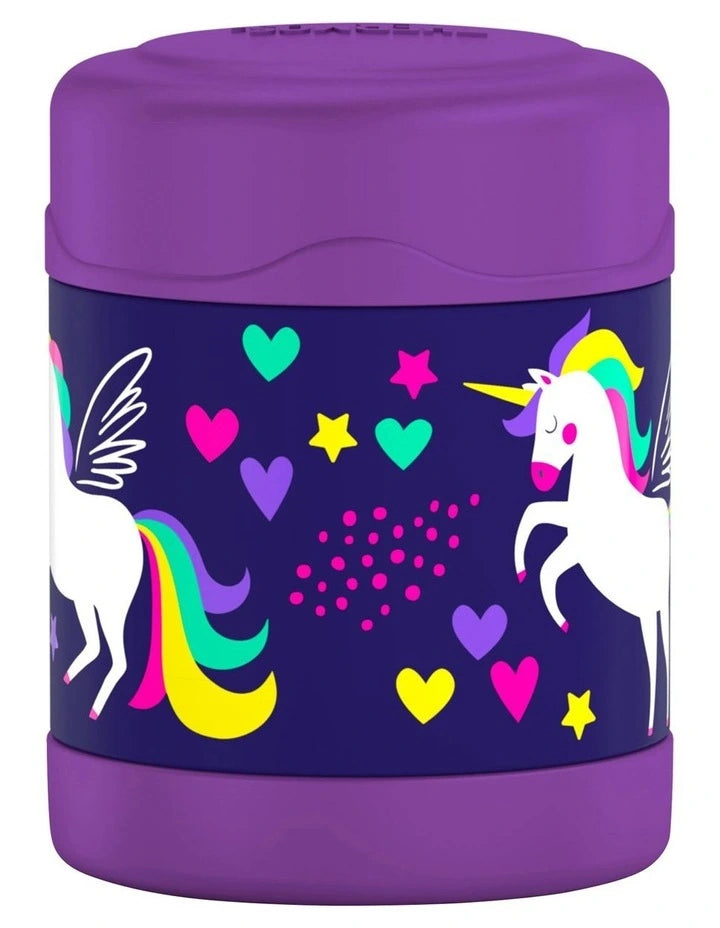 Thermos Funtainer Vacuum Insulated Food Jar 290ml - Purple Unicorn