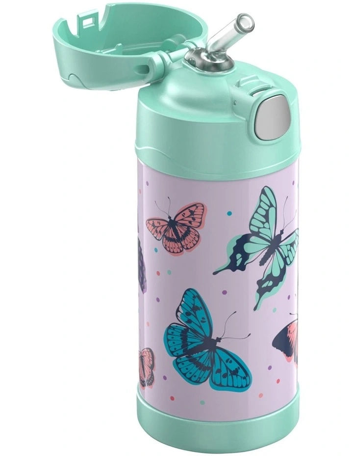 Thermos Funtainer Vacuum Insulated Drink Bottle 355ml - Butterfly Frenzy