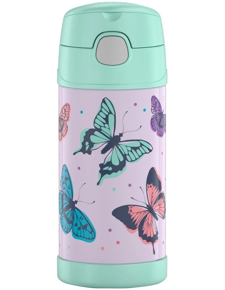 Thermos Funtainer Vacuum Insulated Drink Bottle 355ml - Butterfly Frenzy