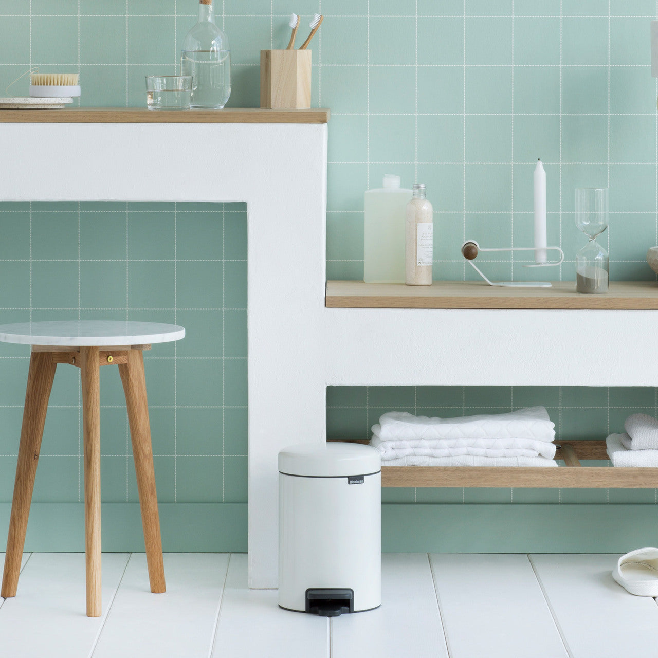 Brabantia NewIcon Pedal Bin 5 Litre - White