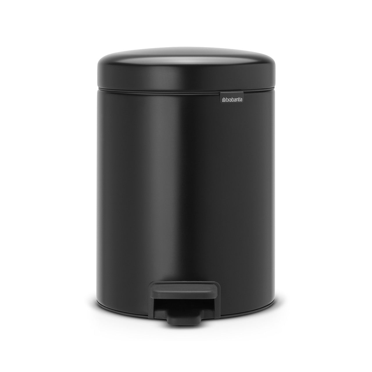 Brabantia Newlcon Pedal Bin 5 Litre - Matte Black