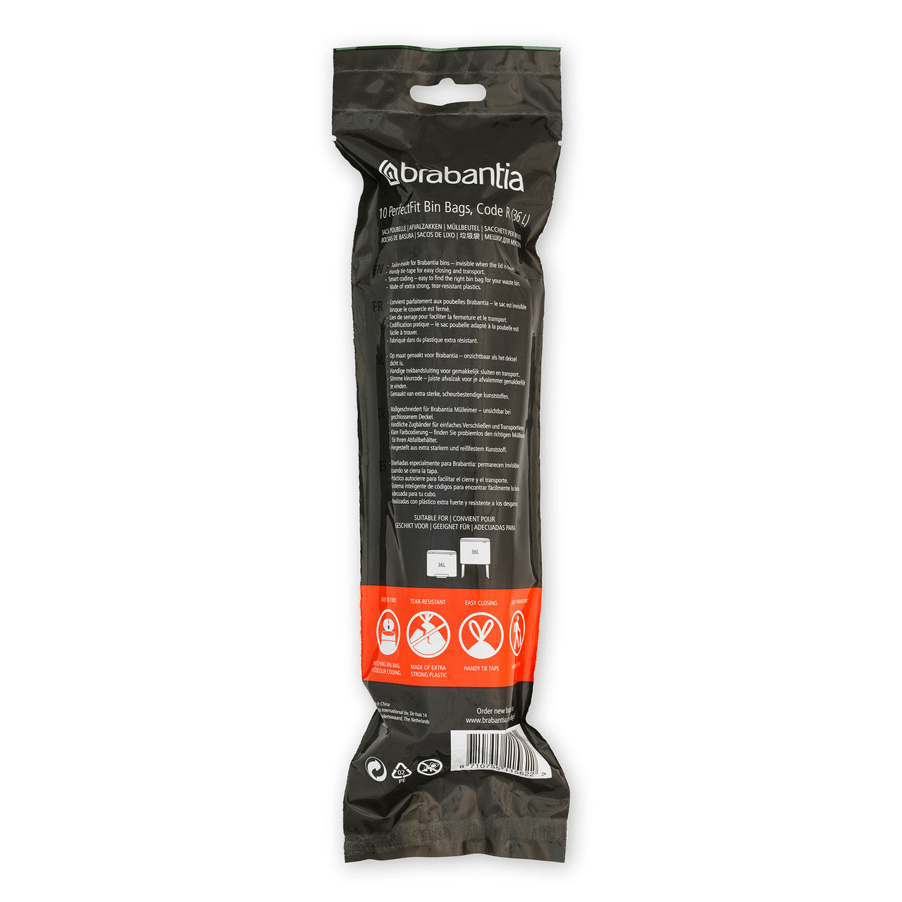 Brabantia Smartfix Pedal Bin Liner - Code R 36 Litre (BO) 10 Bags