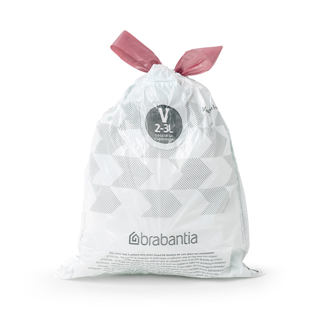 Brabantia Smartfix Pedal Bin Liner - Code V (3 Litre NICON) 20 Bags