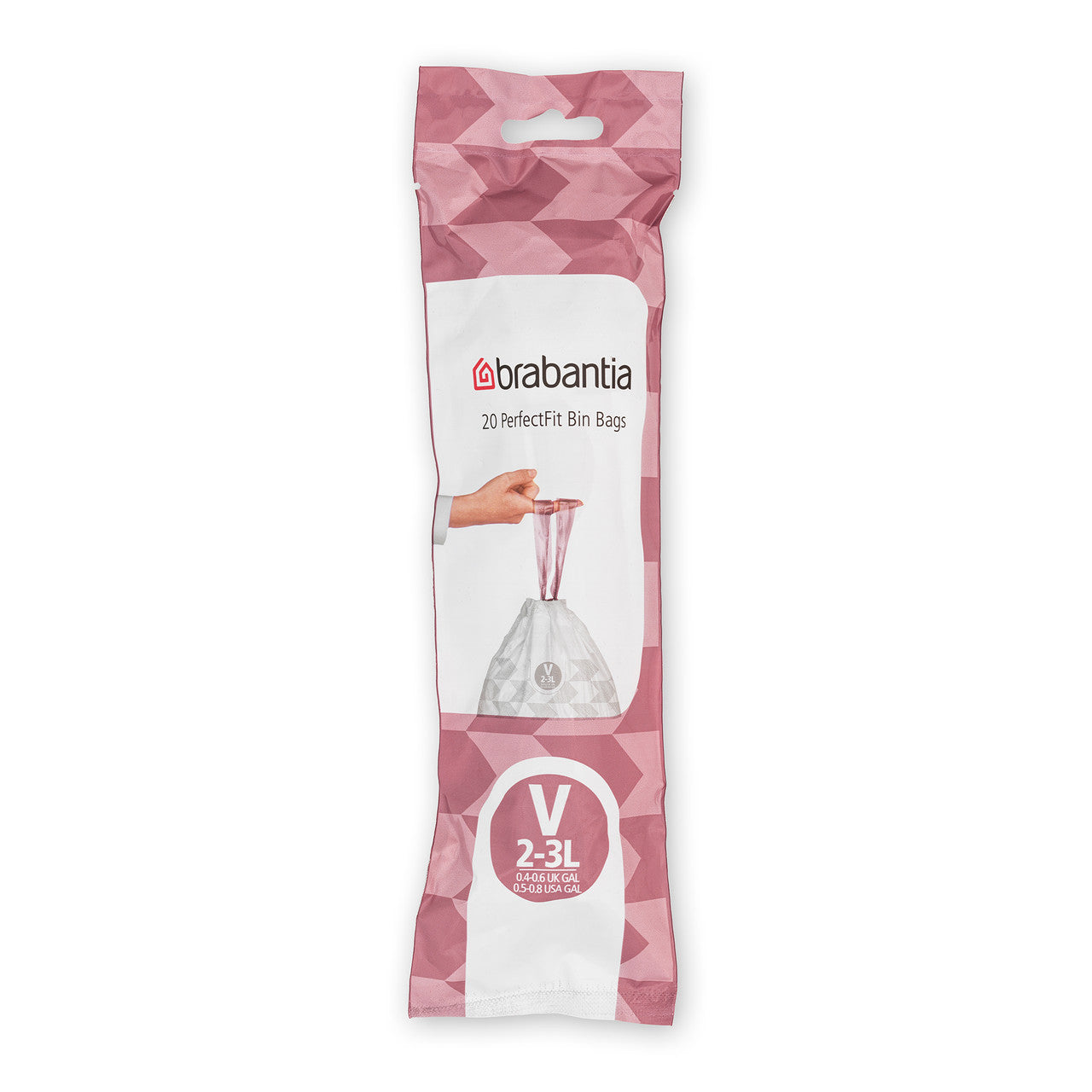Brabantia Smartfix Pedal Bin Liner - Code V (3 Litre NICON) 20 Bags