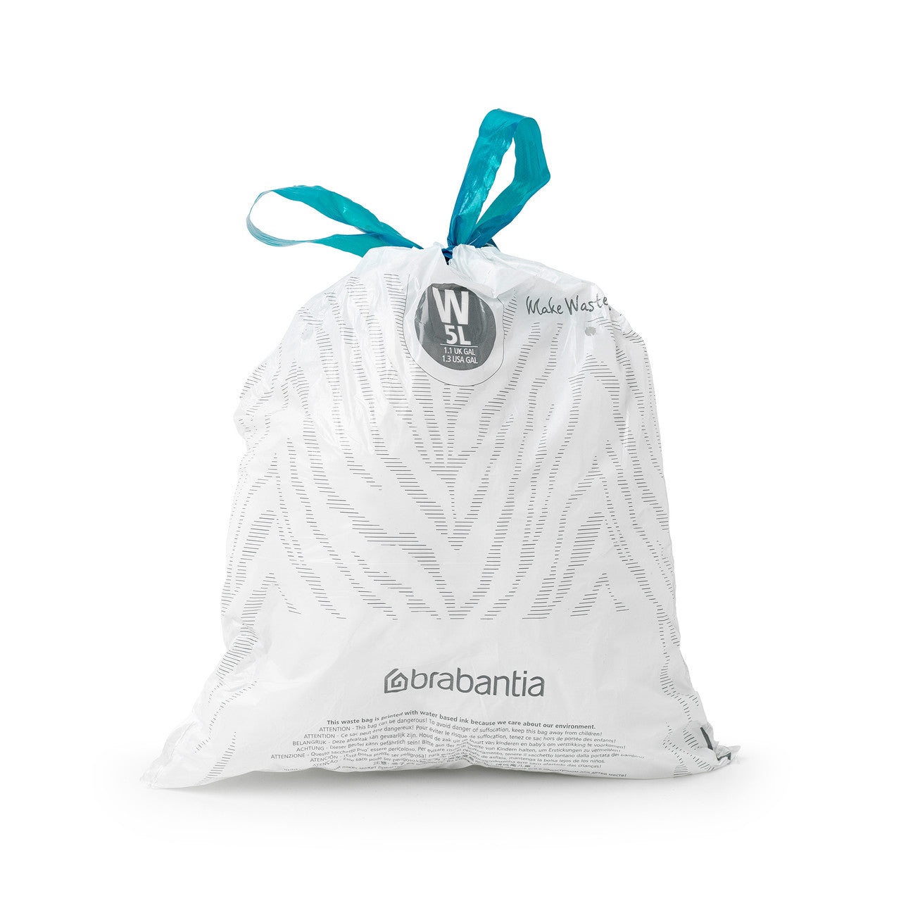 Brabantia Smartfix Pedal Bin Liner - Code W (5 Litre NICON) 20 Bags