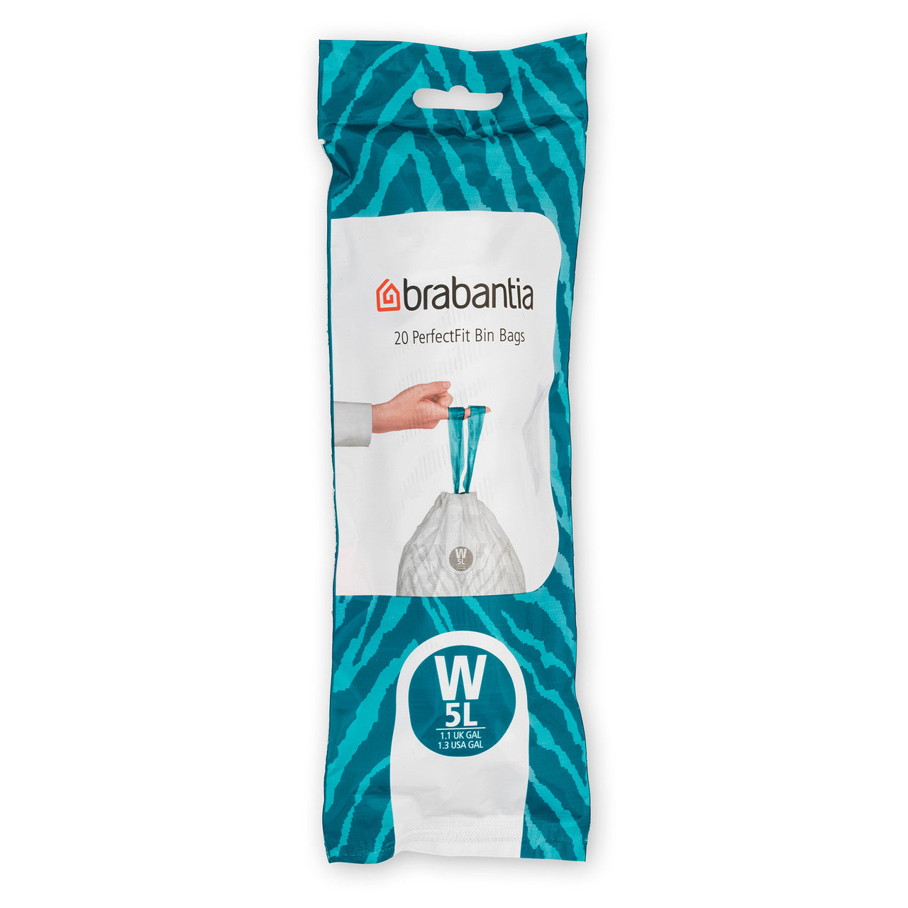 Brabantia Smartfix Pedal Bin Liner - Code W (5 Litre NICON) 20 Bags