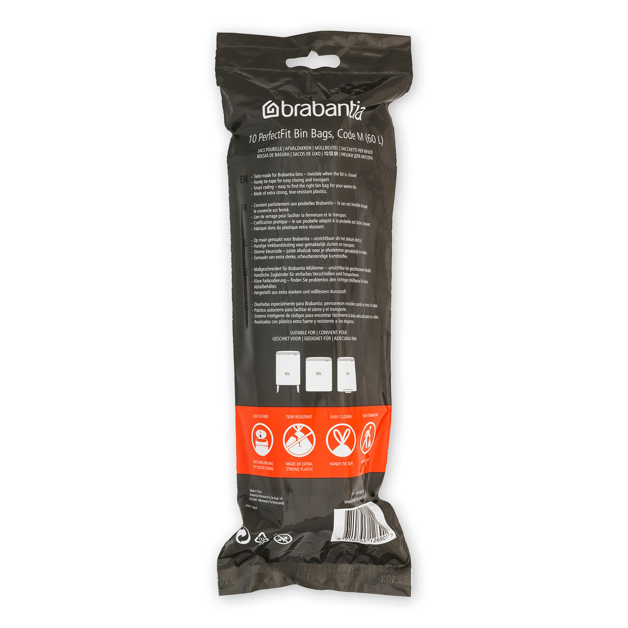 Brabantia Perfect Fit Bags - Code M 60 Litre 10 Bags