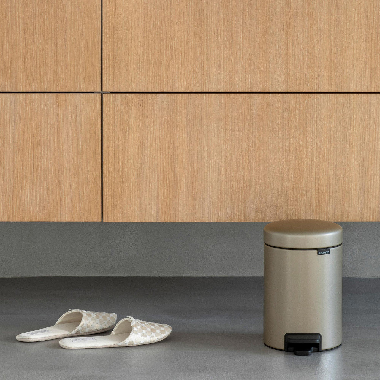 Brabantia Newlcon Pedal Bin 3 Litre - Metallic Gold