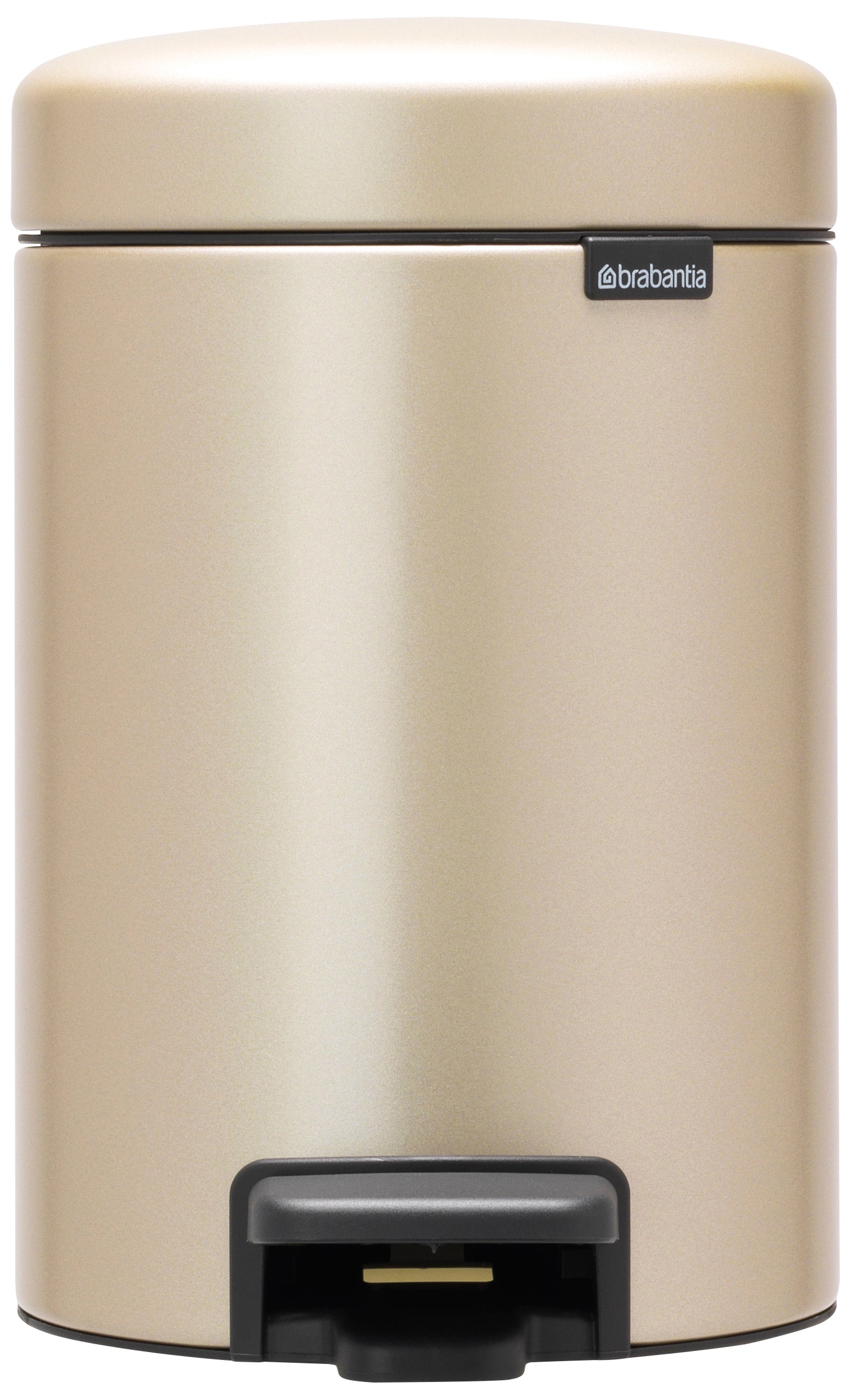 Brabantia Newlcon Pedal Bin 3 Litre - Metallic Gold