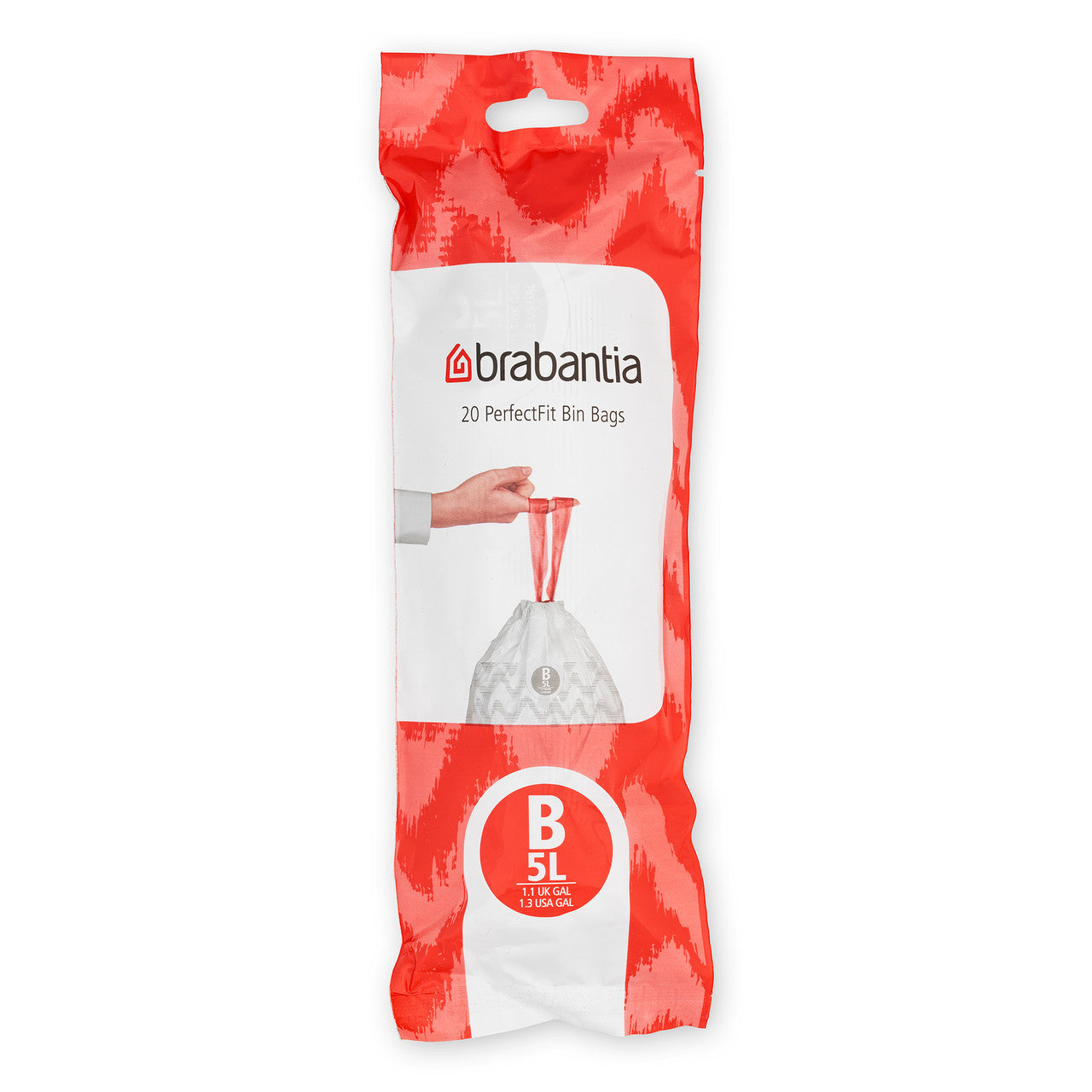 Brabantia Smartfix Pedal Bin Liner - Code B (5 Litre) 20 Bags / Roll