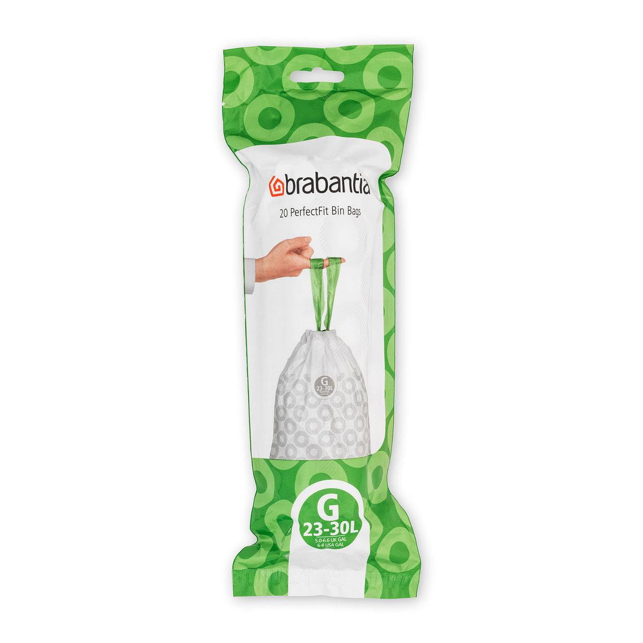 Brabantia Smartfix Pedal Bin Liner - Code G (23/30 Litre) 20 Bags