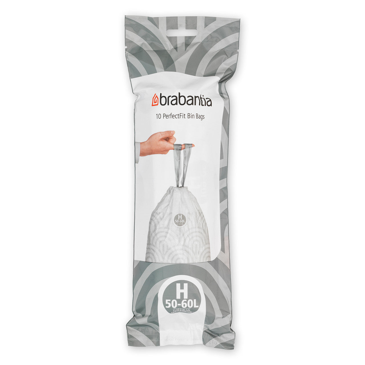 Brabantia Smartfix Pedal Bin Liner - Code H (50/60 Litre) 10 Bags