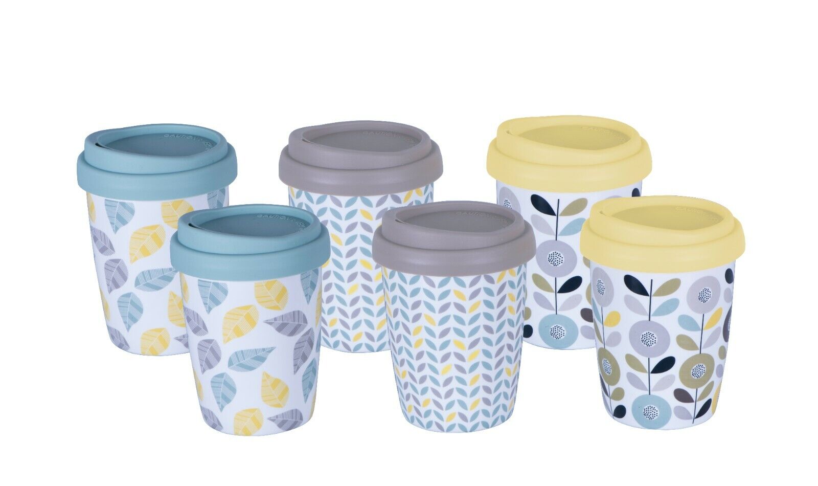 Avanti GoMug Eden Porcelain Twin Wall Coffee Mug 250ml - Set of 6