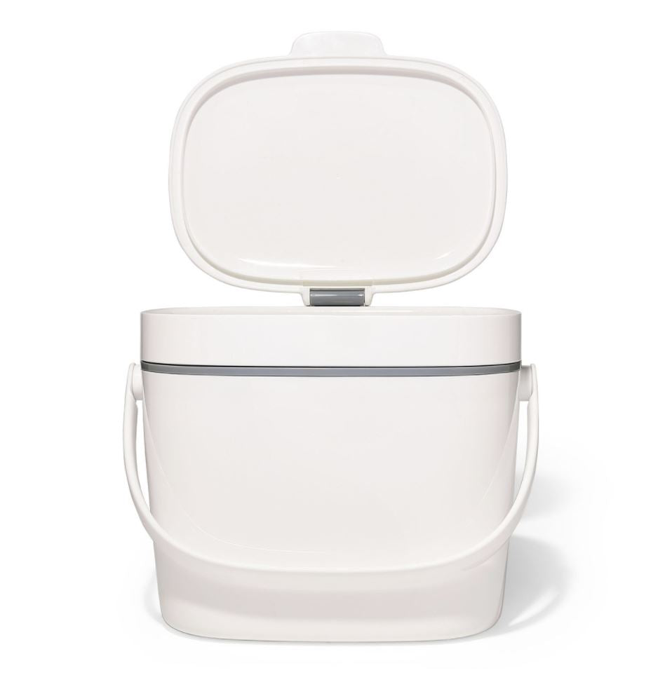 OXO Good Grips Easy Clean Compost Bin 6.62 Litre - White