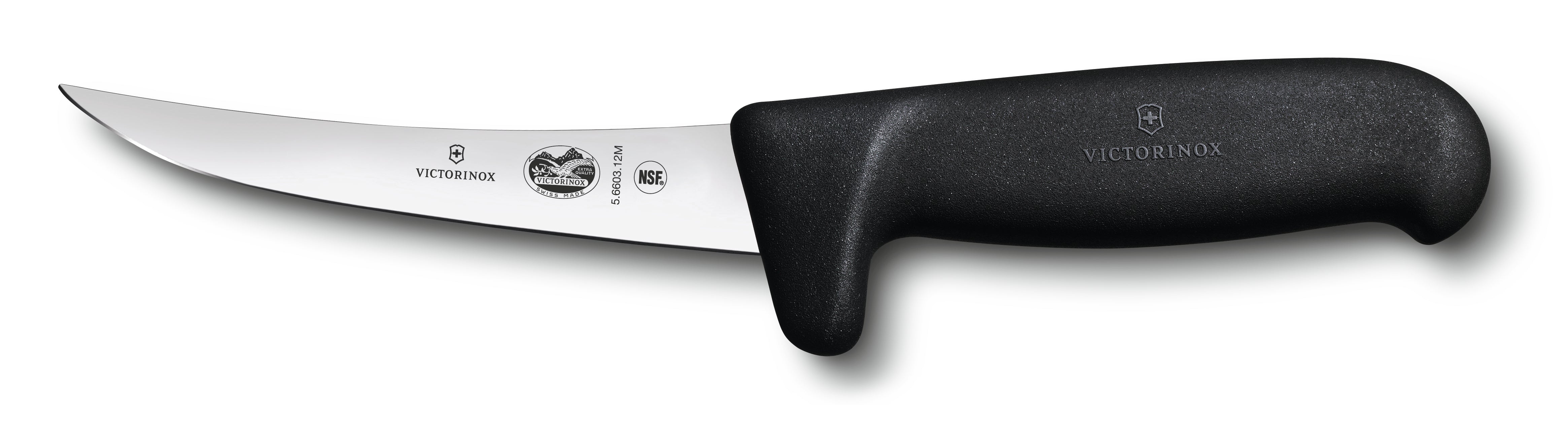 Victorinox Fibrox Boning Knife Curved Safety Grip Narrow Blade 12cm