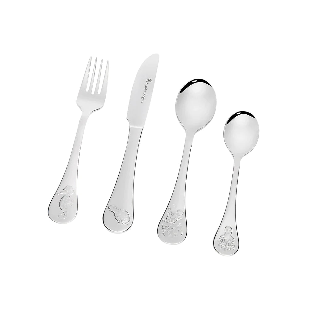 Stanley Rogers Children's 4 Piece Cutlery Set - Sea Animals