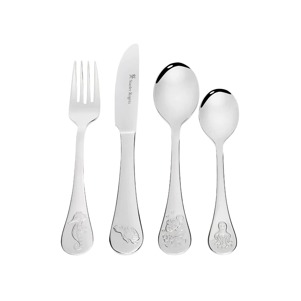Stanley Rogers Children's 4 Piece Cutlery Set - Sea Animals