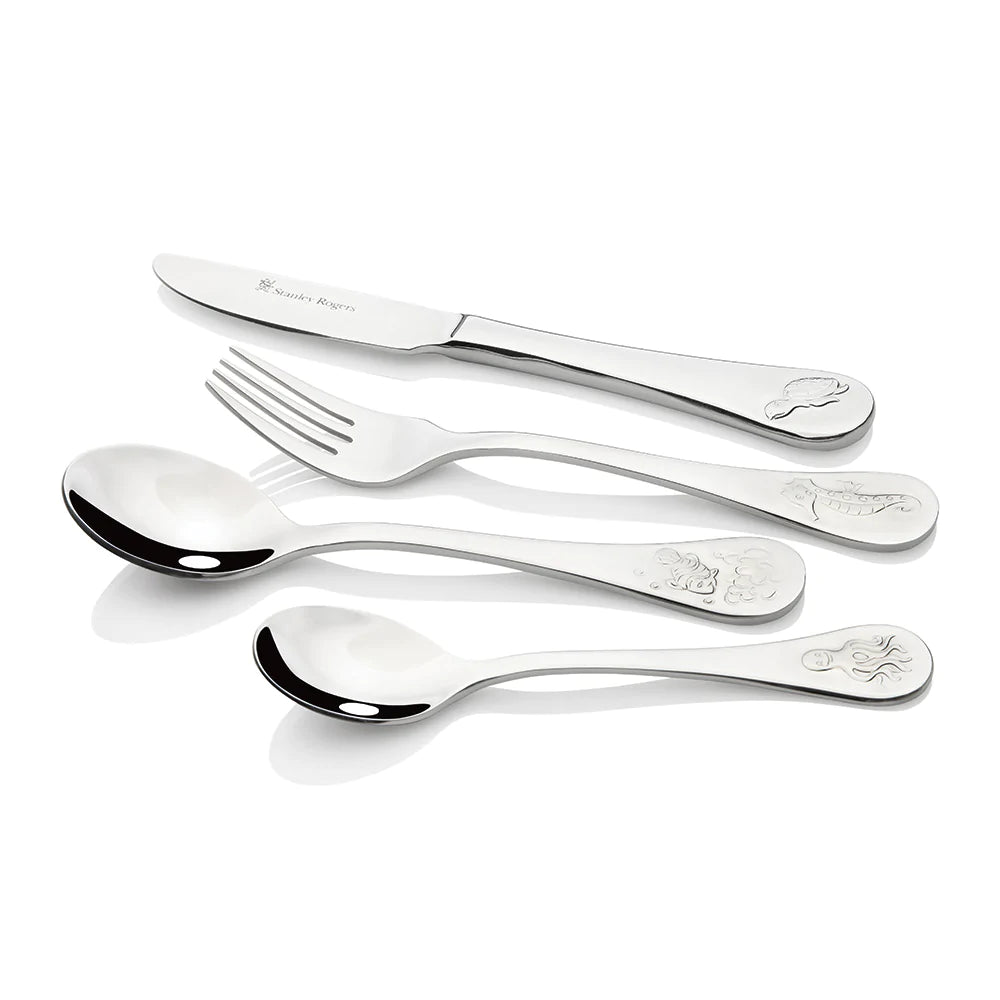 Stanley Rogers Children's 4 Piece Cutlery Set - Sea Animals