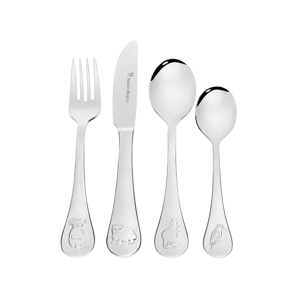 Stanley Rogers Children's 4 Piece Cutlery Set - Australian Animals
