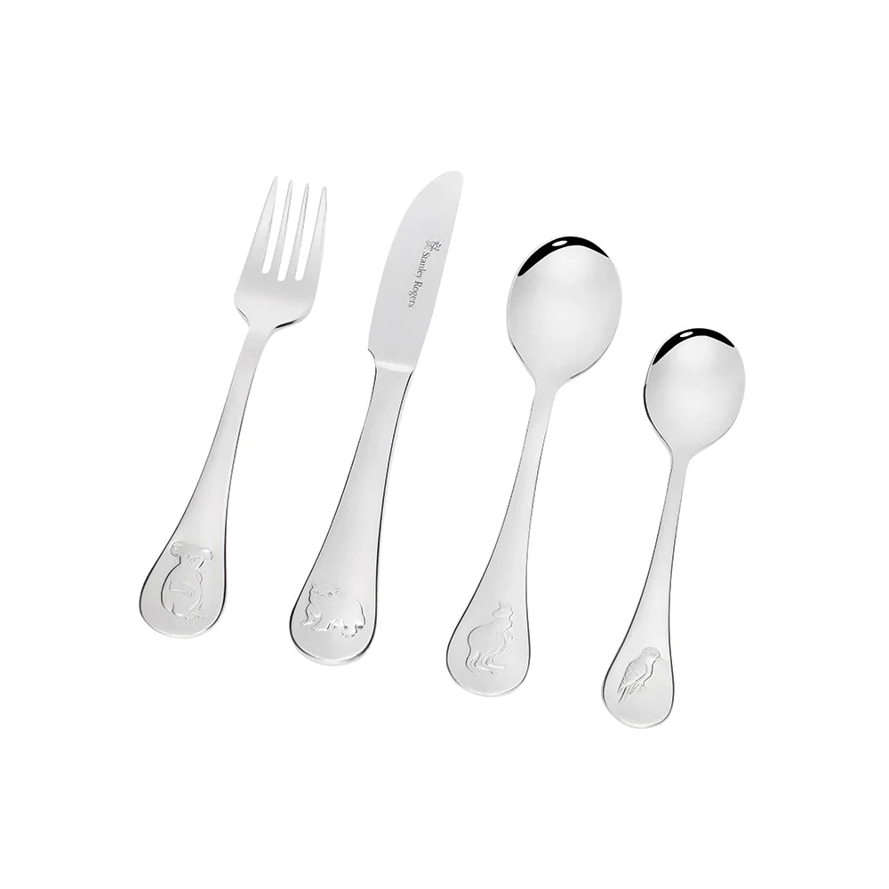 Stanley Rogers Children's 4 Piece Cutlery Set - Australian Animals