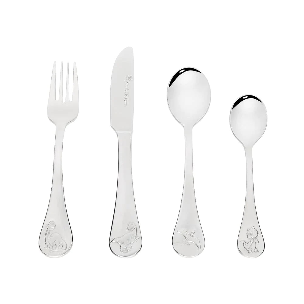 Stanley Rogers Children's 4 Piece Cutlery Set - Dinosaurs