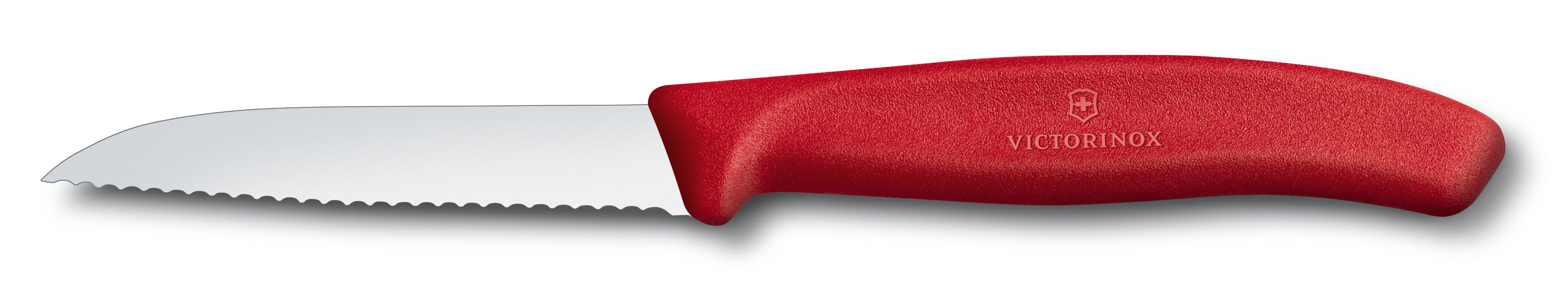 Victorinox Classic Paring Knife Wavy Edge Drop Point 8cm - Red