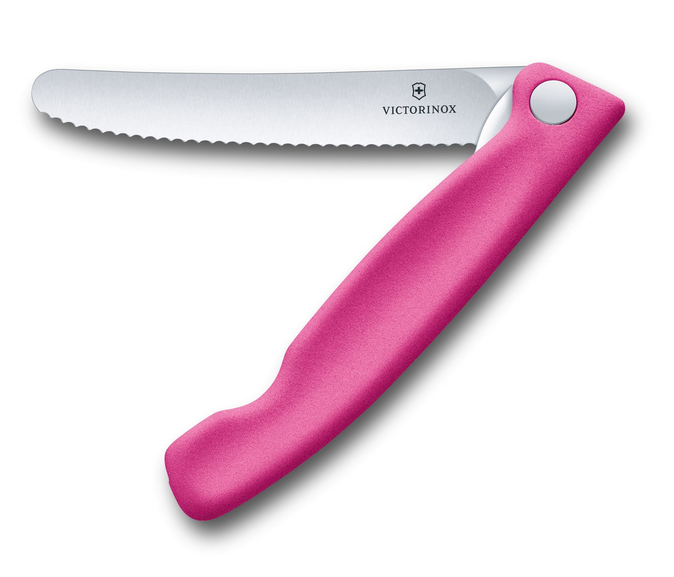 Victorinox Classic Foldable Steak & Tomato Knife 11cm - Pink