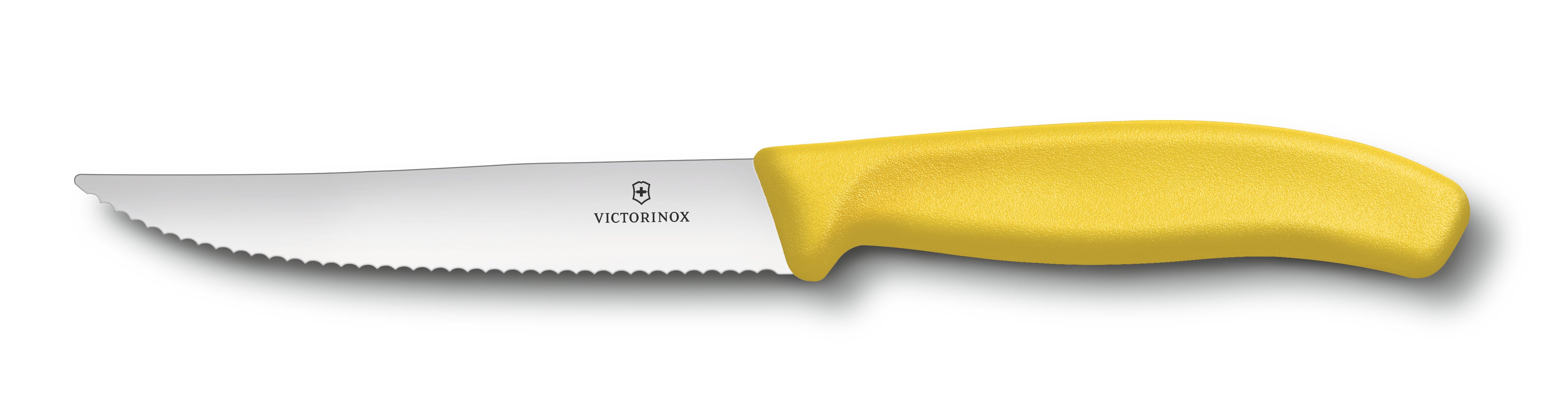 Victorinox Classic Serrated Steak & Pizza Knife 12cm - Yellow