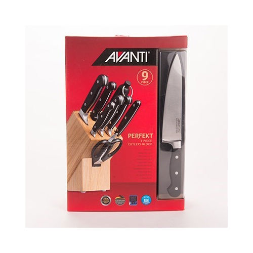 Avanti Perfekt 9 Piece Knife Cutlery Block Set