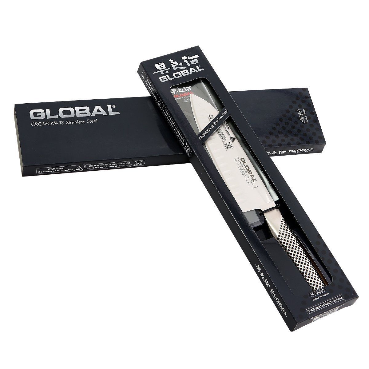 Global G-80 Santoku Knife Fluted 18cm