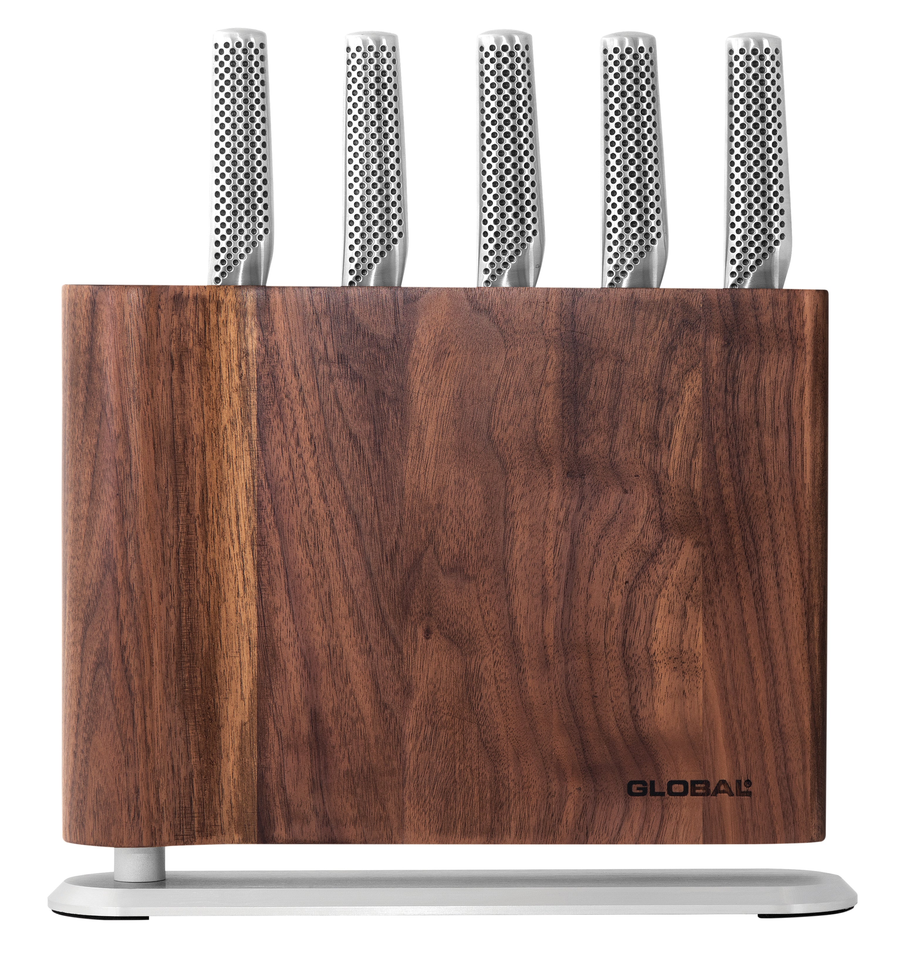 Global UKU 6 Piece Professional Cutlery Knife Block Set