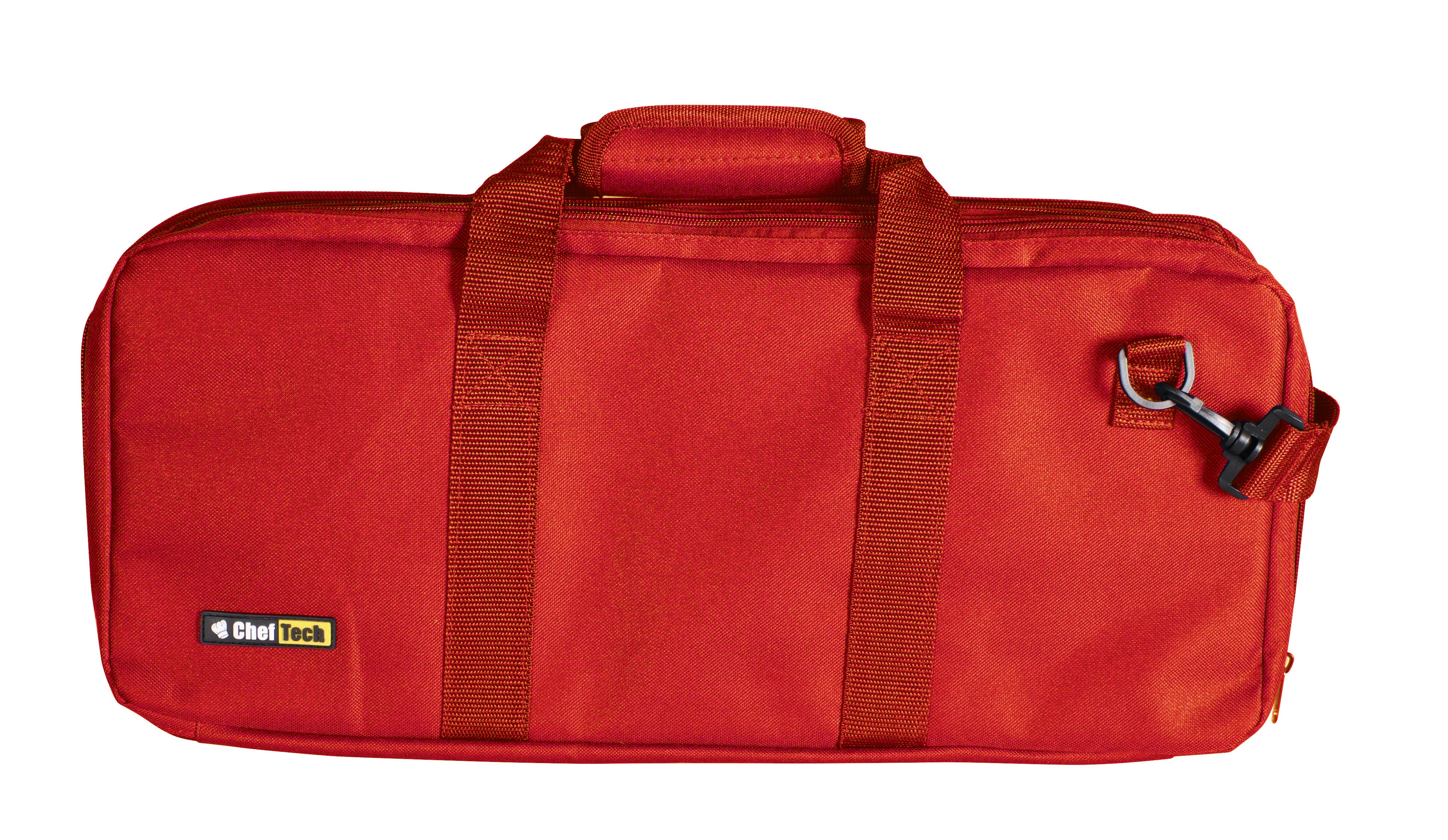 ChefTech Knife Chef Roll Bag Fits 18 Pieces with Handles Red