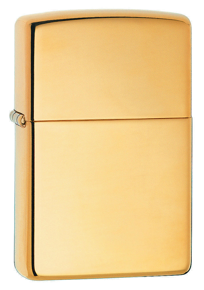 Zippo Lighter "High Polish Brass" 254B Gold