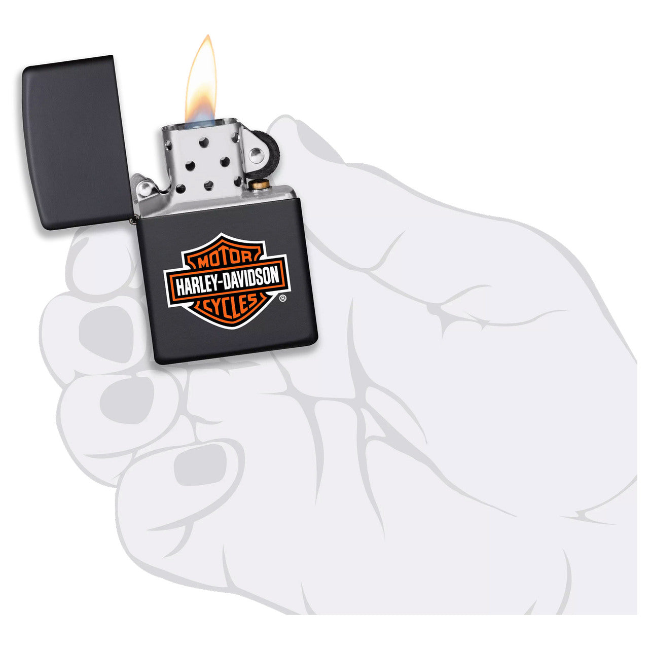 Zippo Windproof Lighter Harley Davidson Black Matte