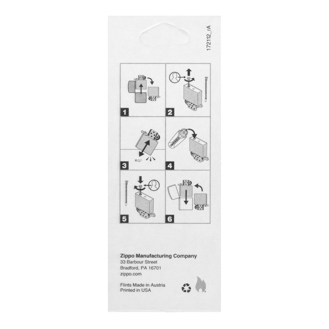Zippo Pack of 6 Flints