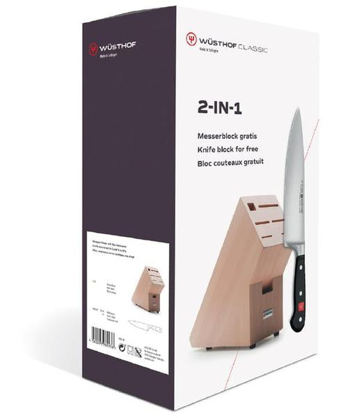 Wusthof Classic 2-in-1 Knife Block Set - Beech
