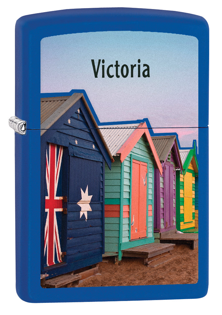 Zippo Windproof Lighter Brighton Beach Box Victoria Blue