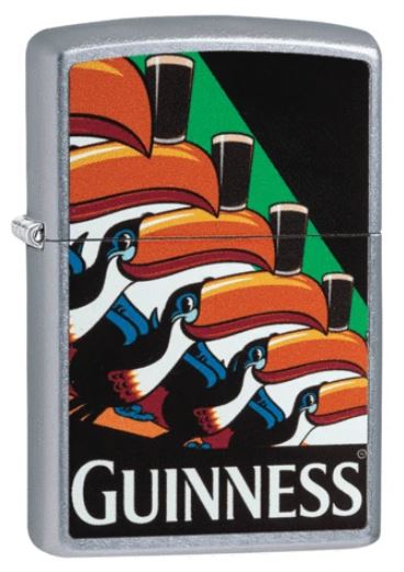 ZIPPO Windproof Lighter Guinness Street Chrome