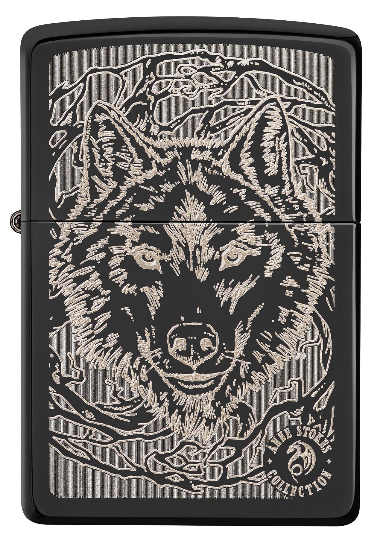 Zippo Windproof Lighter Anne Stokes Wolf