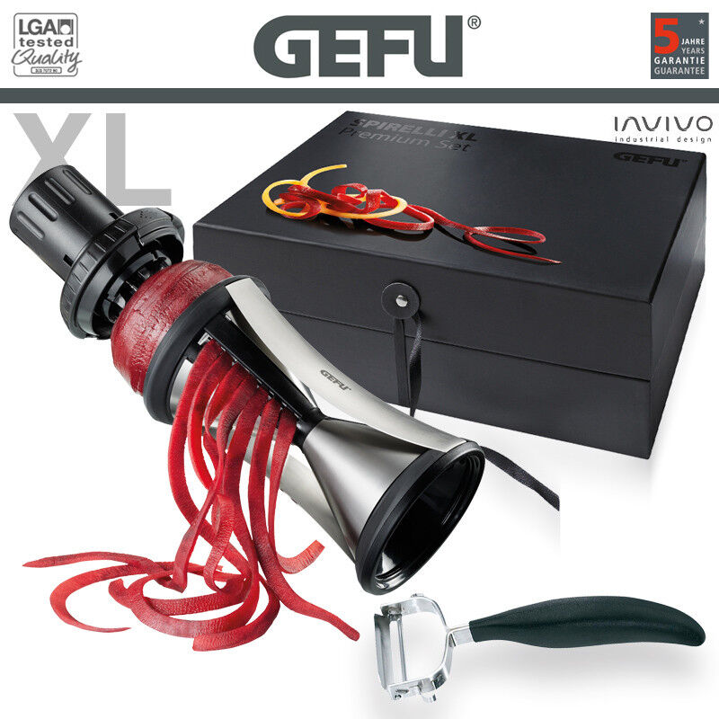 Gefu Spirelli XL Spiral Slicer with Guard and Peeler Gift Set