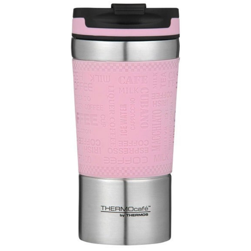 New THERMOS ThermoCafe Vacuum Insulated Travel Cup 200ml Coffee Cup Black  Red