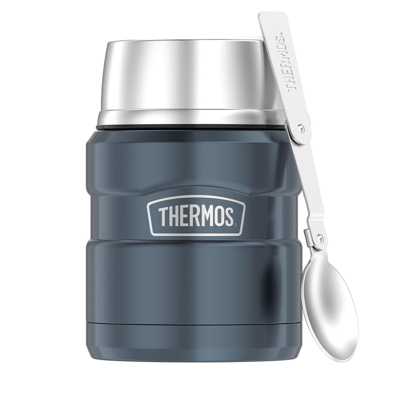 Thermos Stainless King S/Steel Vacuum Insulated Food Jar 470ml with Spoon