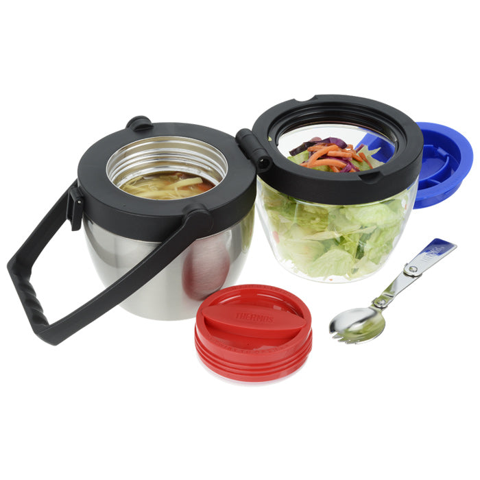 Thermos Vacuum Insulated Dual Compartment Food Jar 1.1 Litre
