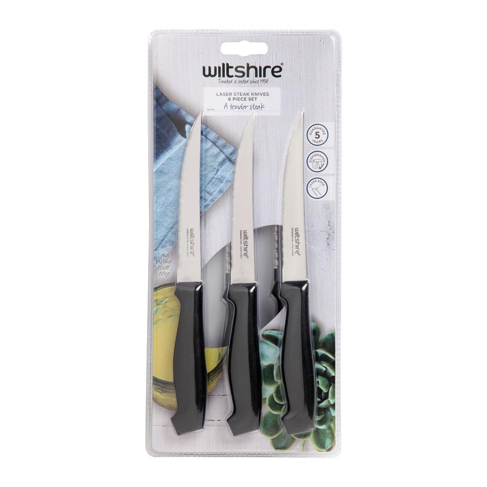 Wiltshire Laser 6 Piece Steak Knives Set